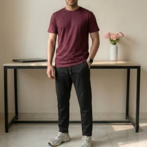 Royal Burgundy Set (T-Shirt+Sweatpant)